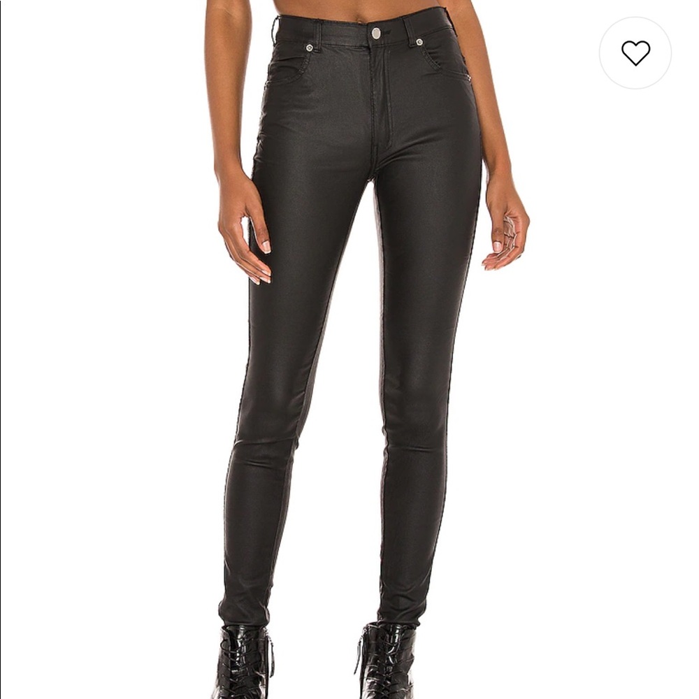 dr denim lexy skinny in black metal xs